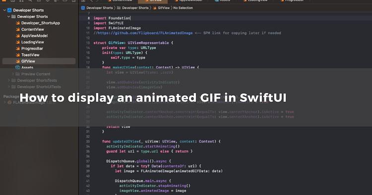 How to display an animated GIF in SwiftUI